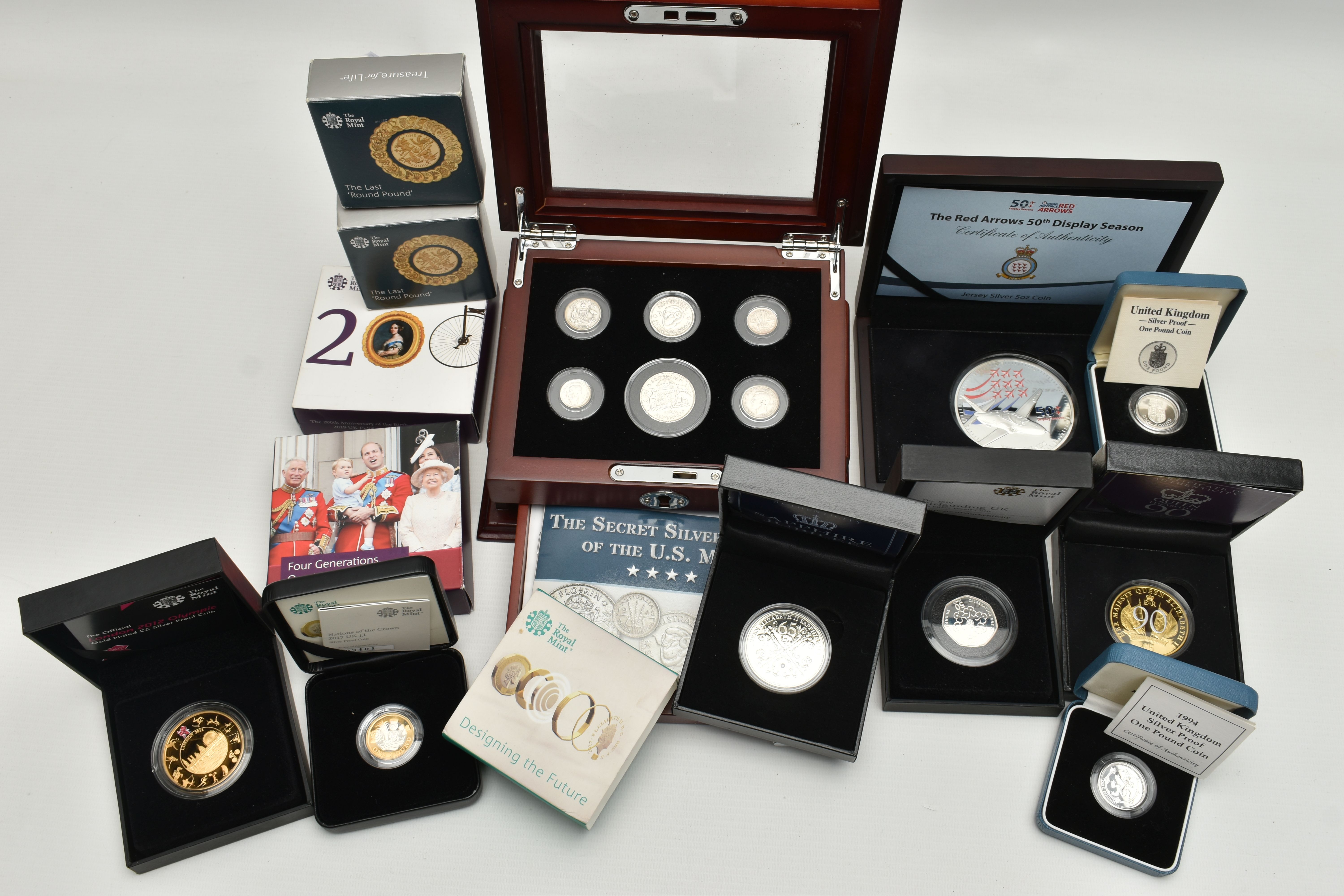 A QUANTITY OF COINS FROM ROYAL MINT, to include proofs, silver proofs, Piedfort silver, a boxed - Image 2 of 8