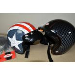 TWO MOTORBIKE HELMETS, comprising a Bell Custom 500 RSD special edition helmet, size XXL/63cm-