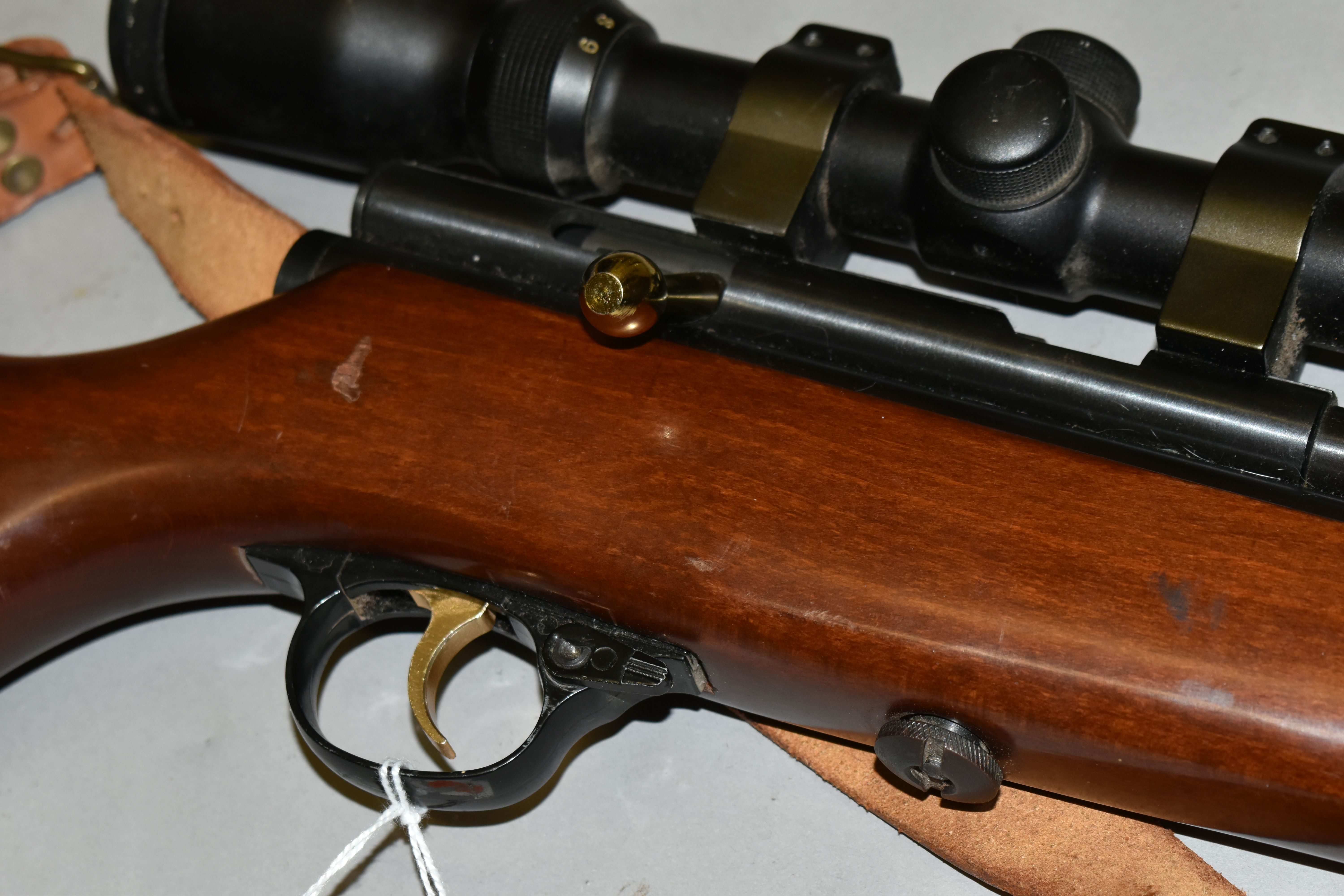 AN UNTESTED BOLT ACTION 5.5MM SMK CO2 QB78 DELUXE AIR RIFLE, fitted with a sling and 3-9x40 scope, - Image 9 of 12