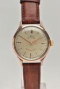 A GENTS 'MIDO' WRISTWATCH, automatic movement, round silvered dial signed 'Mido Multifort Grand