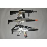 TWO BB ELECTRICALLY OPERATED FIREPOWER ASSUALT DESIGN AIR RIFLES, serial numbers FP060408689 and