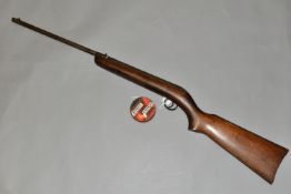 A .177'' B.S.A. CADET AIR RIFLE, serial number BC11505, it has lost most of its original finish,