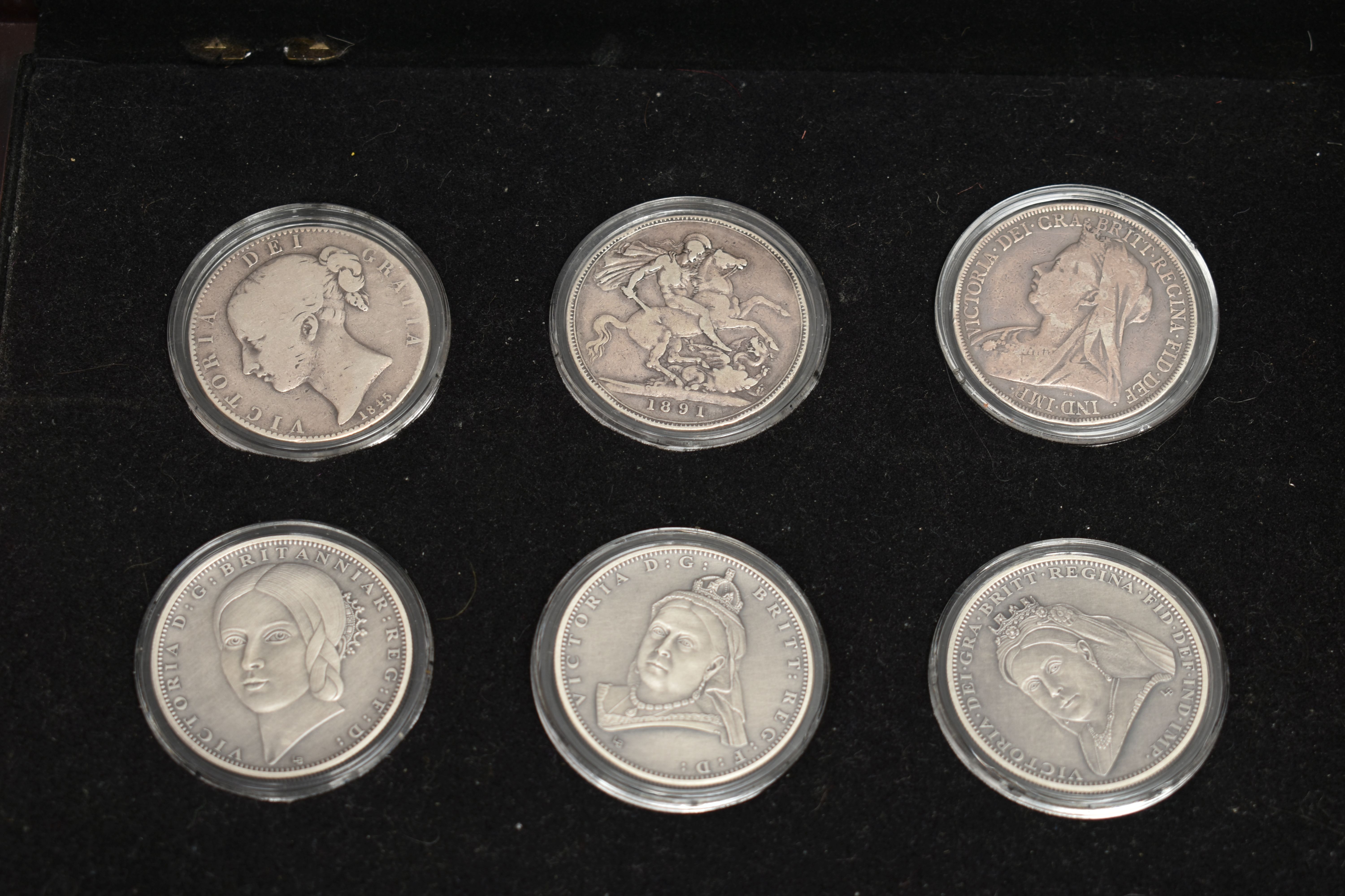 A GLAZED DISPLAY BOX THREE DECADES of GEORGE V STAMP AND COIN SET, to include four trays of silver - Image 8 of 18