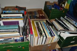 SEVEN BOXES OF BOOKS containing approximately 170 miscellaneous titles in hardback and paperback