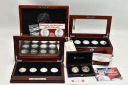 LANDMARKS OF BRITAIN SILVER BULLION COLLECTION, to include four One Ounce .999 silver coins Big Ben,