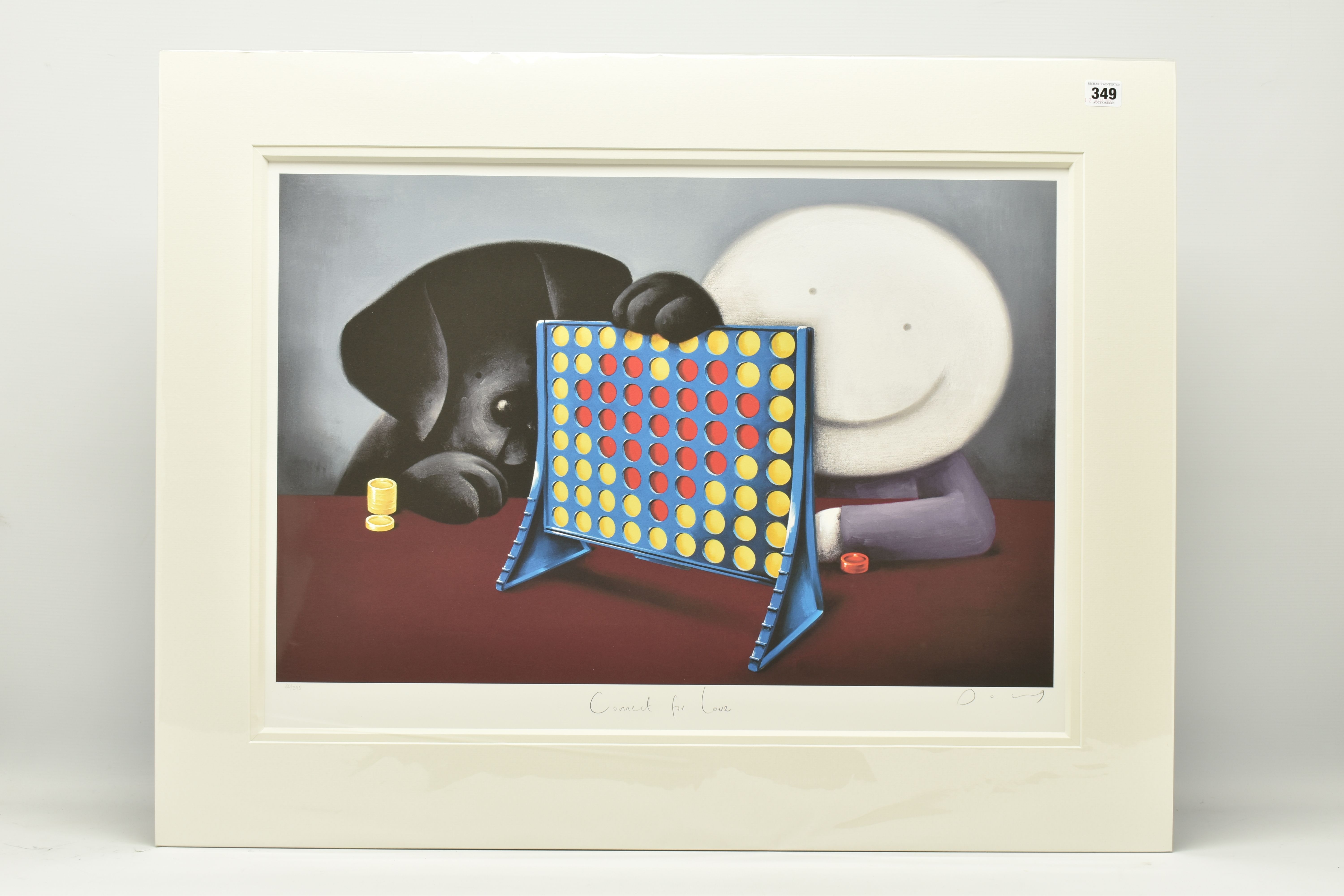 DOUG HYDE (BRITISH 1972) 'CONNECT FOR LOVE', a signed limited edition print depicting a figure