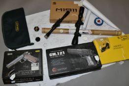 A BOXED BB GAS OPERATED COPY OF THE COLT MODEL 1911A PISTOL BY ARMY ARMAMENT, model R31-C,