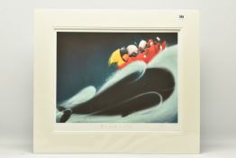 DOUG HYDE (BRITISH 1972) 'A WHALE OF A TIME', a signed limited edition print on paper depicting dogs