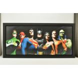 ALEX ROSS FOR DC COMICS (AMERICAN CONTEMPORARY) 'ORIGINAL SEVEN', portraits of Green Lantern, Flash,