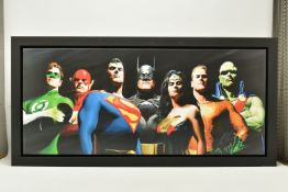 ALEX ROSS FOR DC COMICS (AMERICAN CONTEMPORARY) 'ORIGINAL SEVEN', portraits of Green Lantern, Flash,