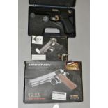 A BOXED BB CO2 BAIKAL MODEL HP651K CALIBRE 4.5MM AIR PISTOL, serial number Y0019214B, it comes