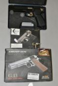 A BOXED BB CO2 BAIKAL MODEL HP651K CALIBRE 4.5MM AIR PISTOL, serial number Y0019214B, it comes