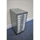 A BISLEY TEN DRAWER FILING CABINET, width 128cm x depth 41cm x height 68cm (condition:-marks to
