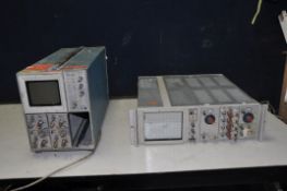 TWO TEKTRONIX OSCILLOSCOPES comprising of a 7623A with two 7A18 inserts and a Rackmount able 5111