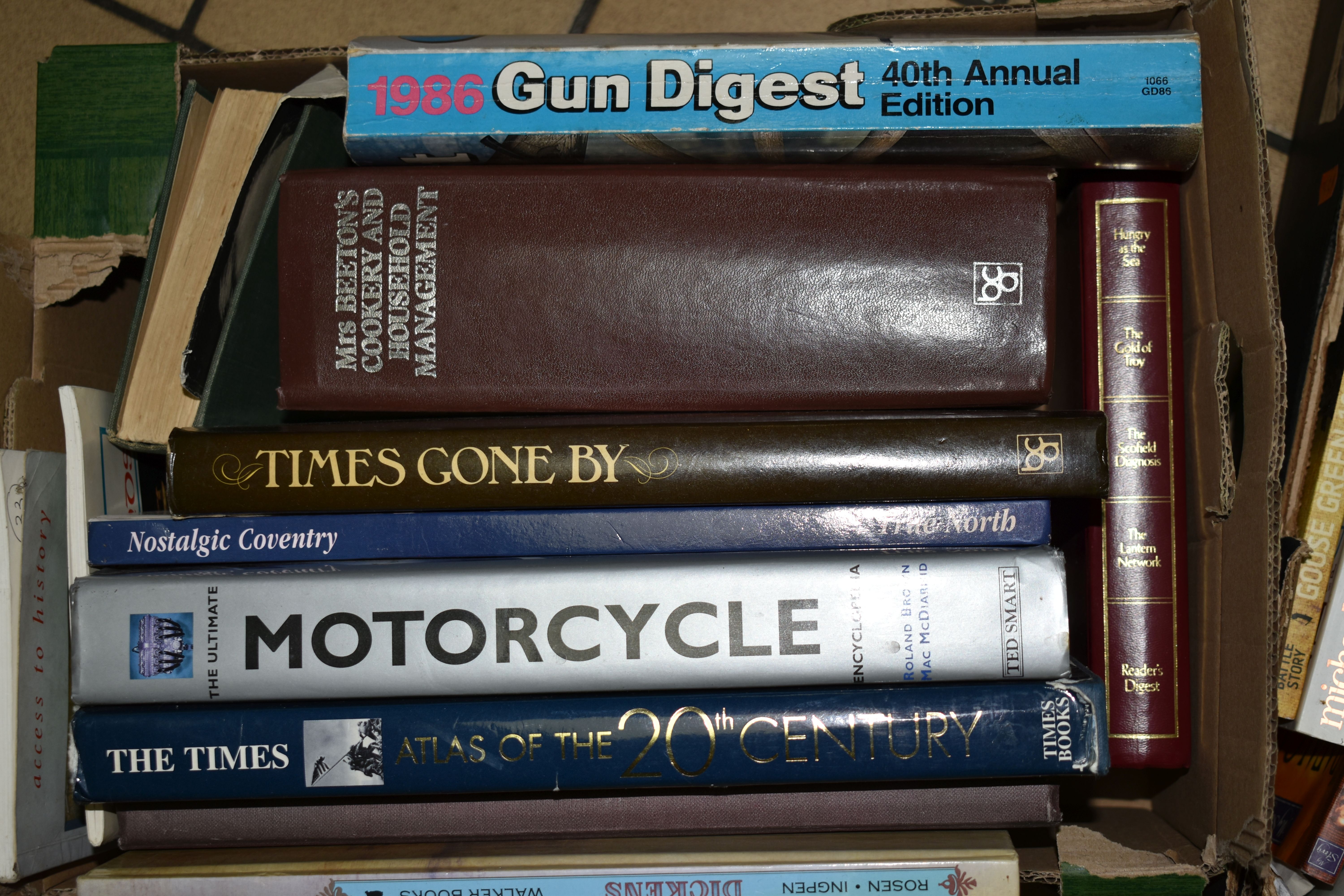 SIX BOXES OF BOOKS and Magazines comprising approximately 100 miscellaneous book titles in - Image 7 of 7