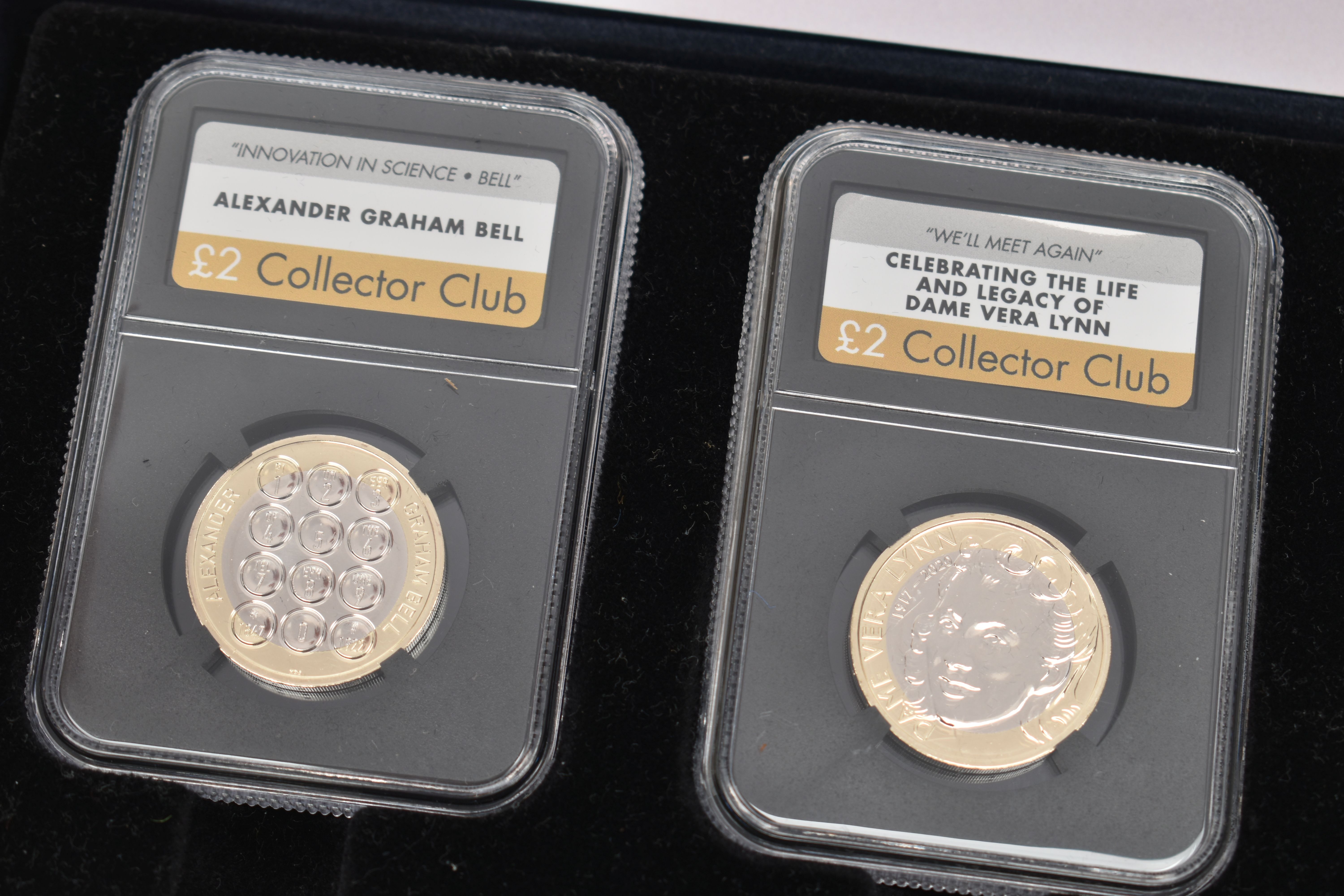 A QUANTITY OF COINS AND COIN ALBUMS, to include a four x Two Pound slabbed coin display Alexander - Image 12 of 20