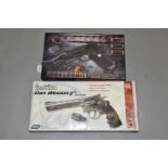 A BOXED UNTESTED CO2 .177'' DAN WESSON REVOLVER, it appears new and comes with its instructions,