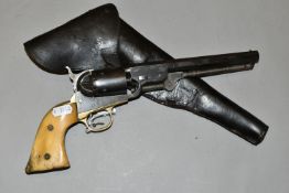 AN ANTIQUE .36'' COLT, serial number 187053, which is likely to be a Navy model, fitted with a 7½