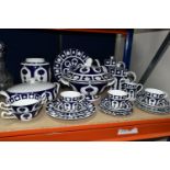 A QUANTITY OF ROYAL CROWN DERBY UNFINISHED IMARI, comprising one coffee pot, one teapot, lidded soup
