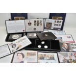 A WESTMINSTER BOXED HERALDRY OF THE CORONATION COIN SET, 10x 925 Silver Jersey Fifty Pence coins set