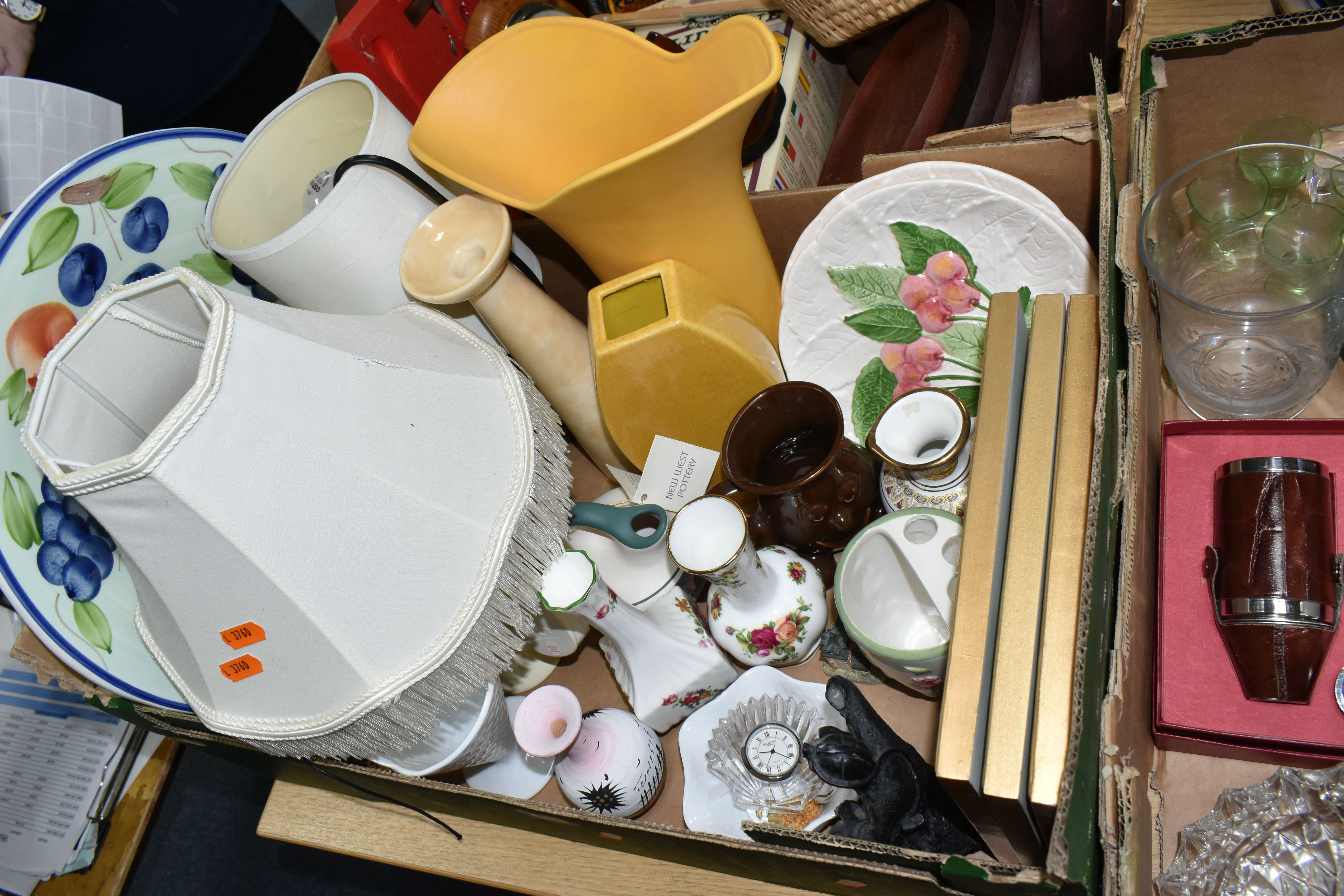 THREE BOXES AND LOOSE CERAMICS, GLASS AND SUNDRY ITEMS, to include a boxed Waterford Crystal ' - Image 2 of 7