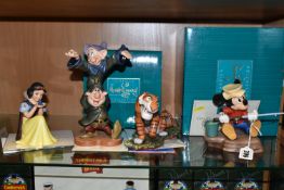 A GROUP OF CLASSICS WALT DISNEY COLLECTION FIGURES, comprising a boxed 'Somethin' Fishy' Mickey