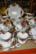 A THIRTY EIGHT PIECE ROYAL ALBERT OLD COUNTRY ROSES TEA SET, comprising two cake plates (one