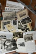 TWO BOXES OF EPHEMERA comprising a large collection of photographs, including personal portraits,