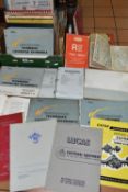 ONE BOX OF Motoring Ephemera comprising British and European handbooks and manuals, technical