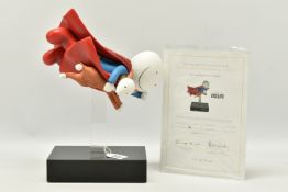 DOUG HYDE (BRITISH 1972), 'Is it a Bird, is it a Plane?' a cold cast porcelain sculpture of a boy
