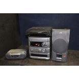 A SONY CFD-505 PORTABLE CD RADIO and tape player (fully working), an Aiwa Z-A20 hi fi with only