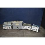 FOUR ITEMS OF TEST EQUIPMENT BY ADVANCE ELECTRONICS comprising of a 77B Millivoltmeter, PP13 LT/HT