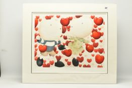 MACKENZIE THORPE (BRITISH 1956) 'DANCING IN LOVE' a limited edition print on paper of figures