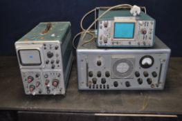 THREE OSCILLOSCOPES by Marconi and Tektronix (all untested)