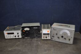FOUR ITEMS OF TEST EQUIPMENT BY ADVANCE ELECTRONICS comprising of a Type 63 AM/FM Signal
