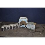 THREE VINTAGE PYE TEST EQUIPMENT including a Component tester, a Portafone power supply etc (
