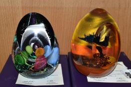 TWO BOXED CAITHNESS GLASS LIMITED EDITION PAPERWEIGHTS, comprising 'Dragon's Lair' from the Myths