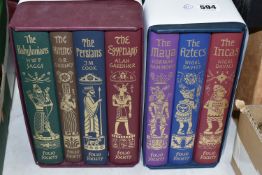 THE FOLIO SOCIETY, Seven titles in two separate sets comprising The Babylonians by H.W.F. Saggs, The
