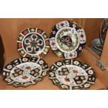 FOUR ROYAL CROWN DERBY CABINET PLATES, comprising a limited edition first in a series of four