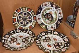 FOUR ROYAL CROWN DERBY CABINET PLATES, comprising a limited edition first in a series of four