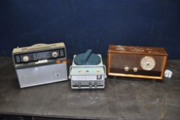 THREE VINTAGE PYE RADIOS comprising of a Marine, a Transistor and a Luxury valve radio (all