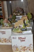 SIX BOXED LILLIPUT LANE COLLECTORS CLUB SCULPTURES, with deeds, comprising Crendon Manor limited