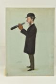 SIR LESLIE WARD - SPY (1851-1922) 'JOSEPH HENRY HOULDSWORTH - THE NEW STEWARD', a full length