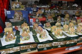 FORTY BOXED LILLIPUT LANE SCULPTURES FROM BRITISH COLLECTION AND ONE FROM GERMAN COLLECTION, all