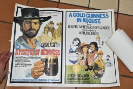 TWO GUINNESS PROMOTIONAL POSTERS, comprising two faux film posters on one sheet 'A fistful of