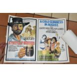 TWO GUINNESS PROMOTIONAL POSTERS, comprising two faux film posters on one sheet 'A fistful of