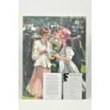 SHERREE VALENTINE DAINES (BRITISH 1959) 'ROYAL ASCOT LADIES DAY II', a signed limited edition
