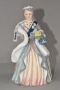 A ROYAL DOULTON HM QUEEN ELIZABETH, THE QUEEN MOTHER FIGURINE HN3189, a limited edition issued to