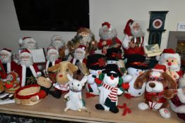 A QUANTITY OF CHRISTMAS DECORATIONS, mainly figures, many battery operated (untested), to include