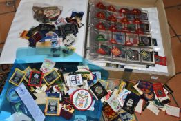 A LARGE QUANTITY OF BOY SCOUT BADGES, to include over 300 area / district badges and small number of